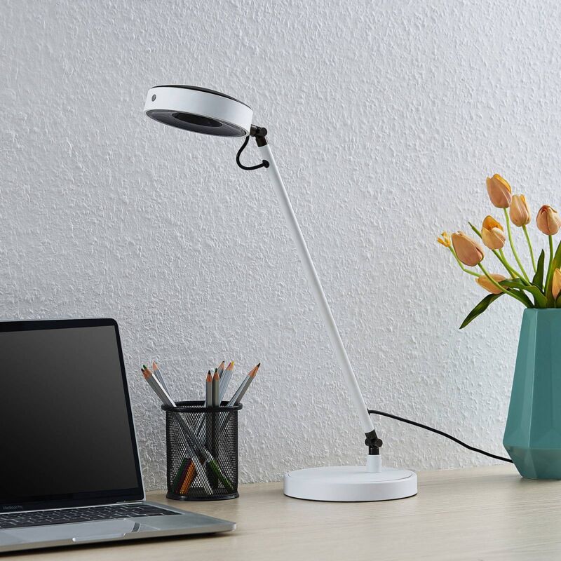 

Vilana lámpara de mesa LED, blanco - Lucande