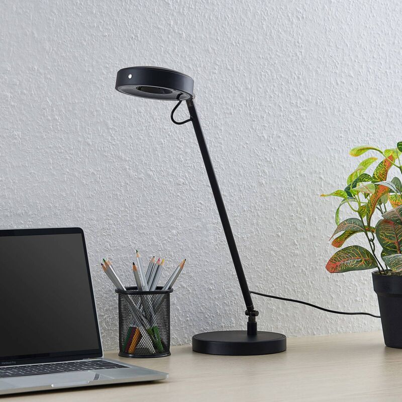 

Vilana lámpara de mesa LED, negro - Lucande