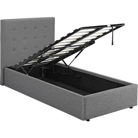 Lucca Plus 3.0 Single Bed Grey