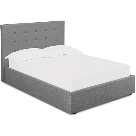 LPD FURNITURE Lucca Plus 4.0 Small Double Bed Grey