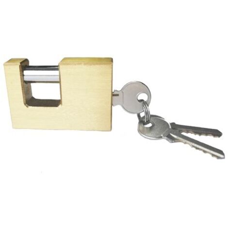 LUCCCHETTO OTTONE RETTANGOLARE - 70 MM