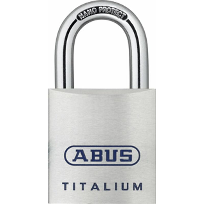 Image of 562365-80TI/50KA8012 Candado Titalium arco Nano protect y llave de 6 pitones 50 mm llaves iguales - Abus