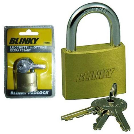 Lucchetti Blinky Ottone Extra-Pesante 30 Mm Conf. 6 Pezzi