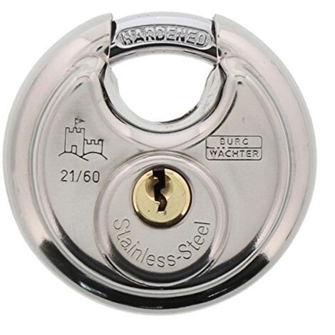 Lucchetto a cilindro 21 60 Corpo serratura-L.60mm VA chiave diversa BURG-WÄCHTER