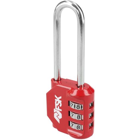 Lucchetto a combinazione Ferrestock Rosso (53 mm)