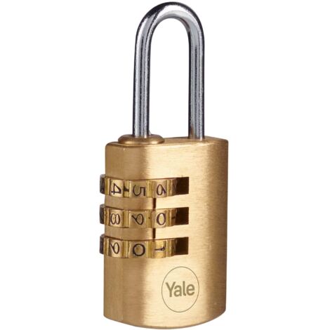 Lucchetto a combinazione in ottone 22mm y150/22/120/1 yale