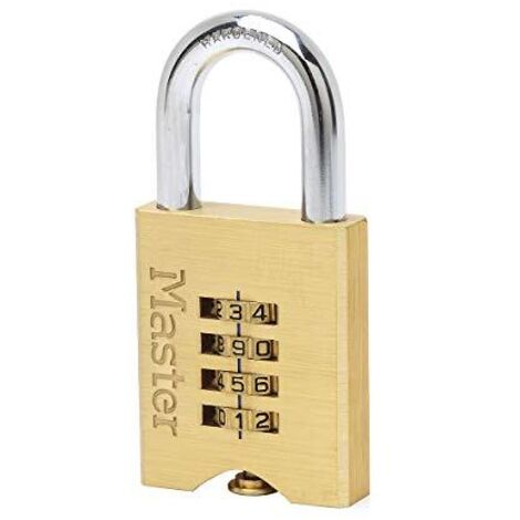 Lucchetto a combinazione Master Lock 651EURD Ottone