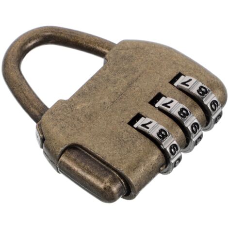 Lucchetto a combinazione vintage in lega di zinco Piccolo lucchetto antico per armadietti, cassetti e armadi. Blocco con password elegante e sicuro