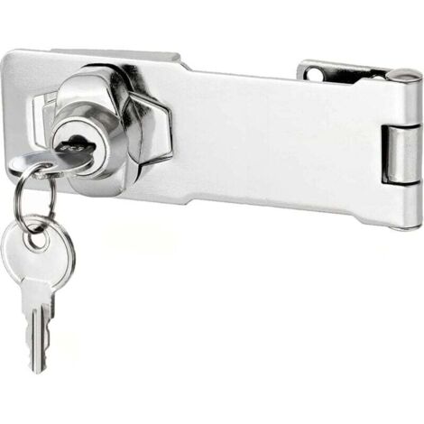 Lucchetto a scatto con chiavi diverse, serratura per cassetto (10 cm)
