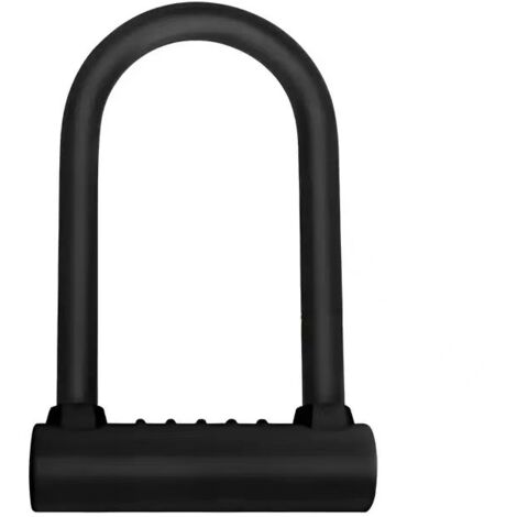 Lucchetto a U per bicicletta, nero, livello di sicurezza 4