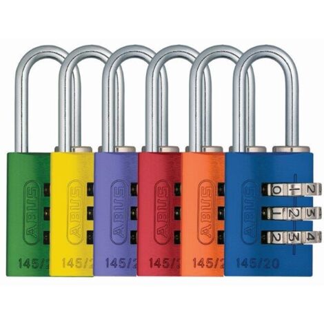 LUCCHETTO ABUS RAINBOW COMBINAZIONE DA VIAGGIO 145/20