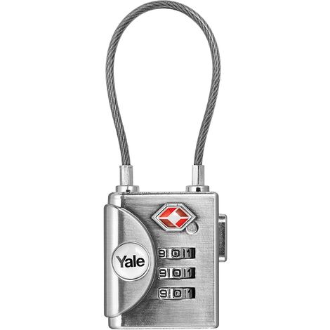 LUCCHETTO AD ARCO A CAVO A COMBINAZIONE CON DISPOSITIVO  TSA  YTP3 -  	 - mm.32
