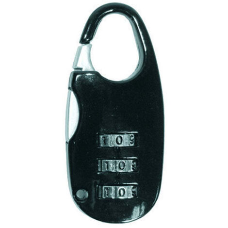 Lucchetto ad arco a combinazione per valige - mm.20 - 12 bl