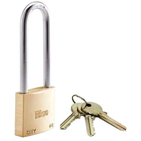 Lucchetto ad arco lungo aditus iseo 40x70 mm