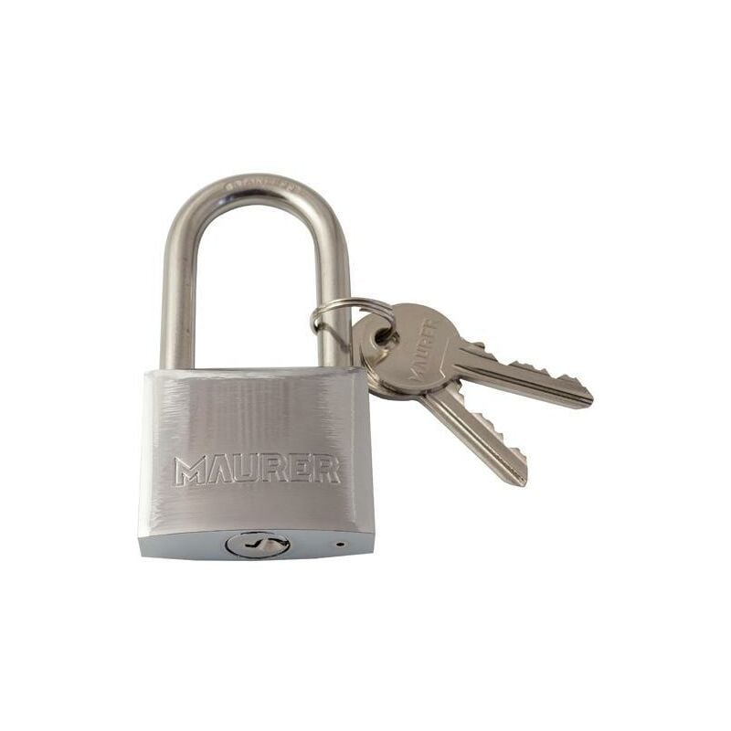 Image of Maurer - lucchetto ad arco lungo in acciaio inox per ambienti marini 40 mm