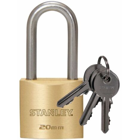 Lucchetto ad arco Stanley da 20 mm con chiave