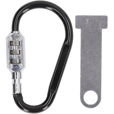 Lucchetto antifurto per casco, pratico e compatto moschettone da arrampicata, elegante lucchetto di sicurezza per casco da moto.
