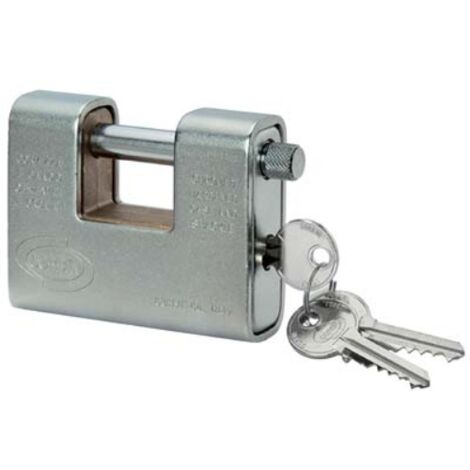 Lucchetto antiscasso corazzato corbin ottone acciaio cromato chiavi 2 mm 62 Corbin