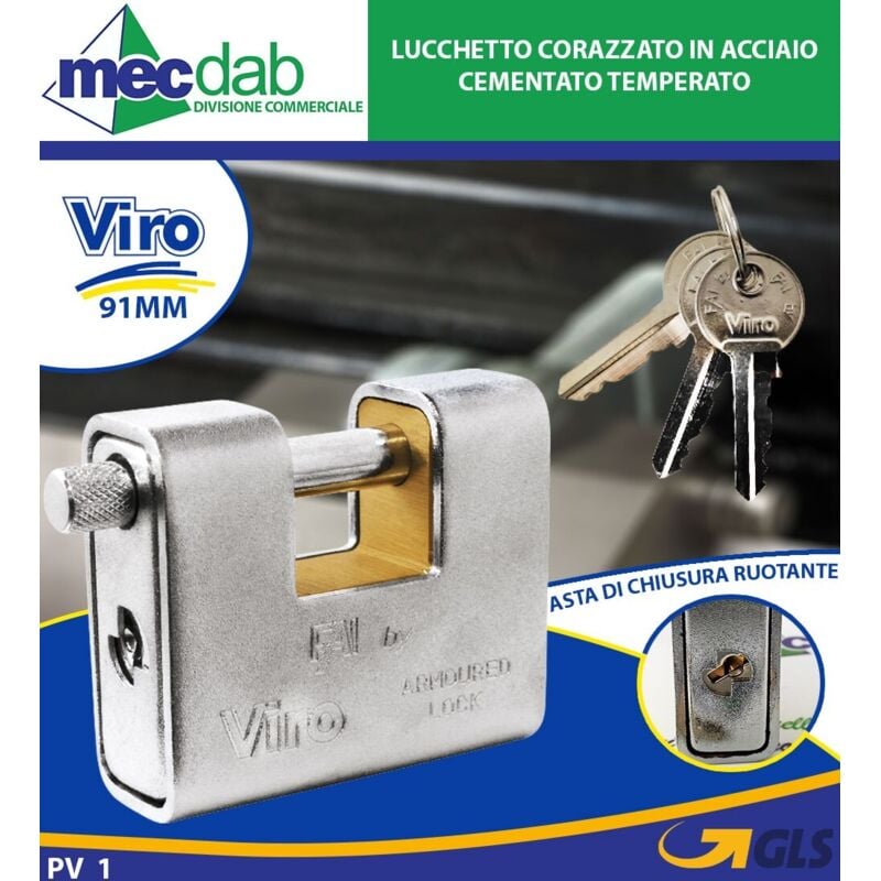 Lucchetto corazzato Viro fai 4017-91