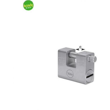 Lucchetto Antiscasso Y164 Yale Acciaio Carbonitrurato Chiavi 3 Mm 84 - 1 Pz