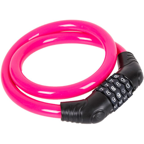 Lucchetto Bici Combinazione 4 Cifre 11X600mm Per Bicicletta Monopattino Colore Assortito