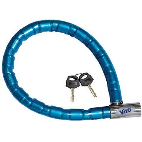 LUCCHETTO BICI/MOTO "SERPIS" CM.120 CAVO CORAZZATO FLESSIBILE D.25 MM E CHIAVE DI SICUREZZA
