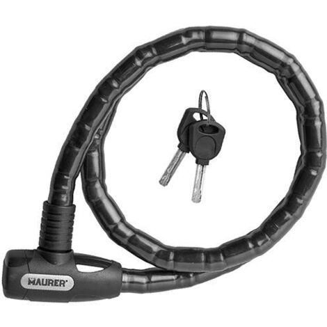 LUCCHETTO CICLI BLINDATO 120CM 22MM MAURER