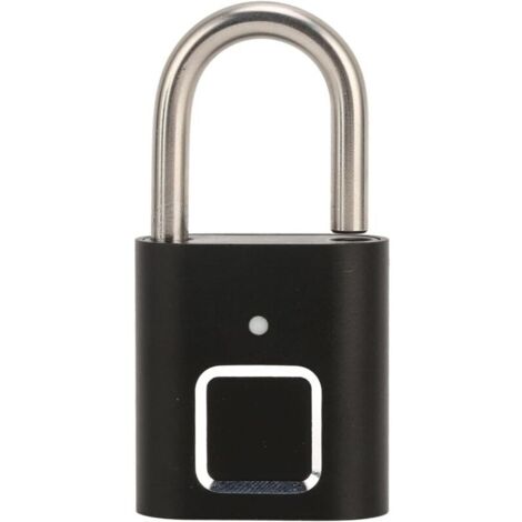 Lucchetto con impronta digitale KZQ, lucchetto antifurto biometrico impermeabile intelligente senza chiave, ricaricabile tramite USB, per zaini e valigie.