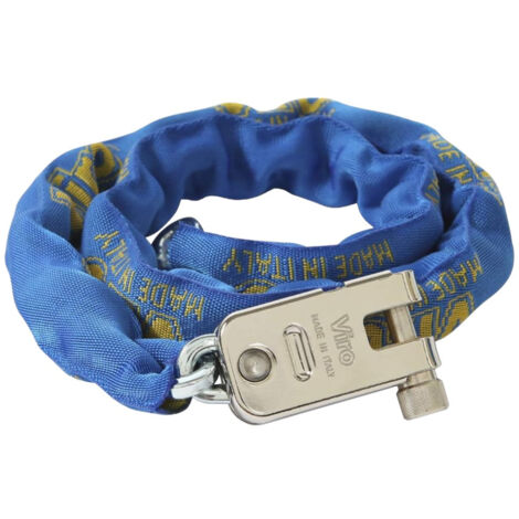 Lucchetto corazzato 60 cm morso con catena quadra antiscasso in acciaio speciale VIRO