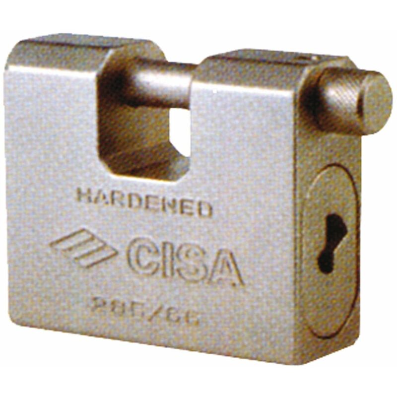 Image of Cisa - lucchetto antiscasso 28550 acciaio carbonitrurato chiavi 2 mm 84