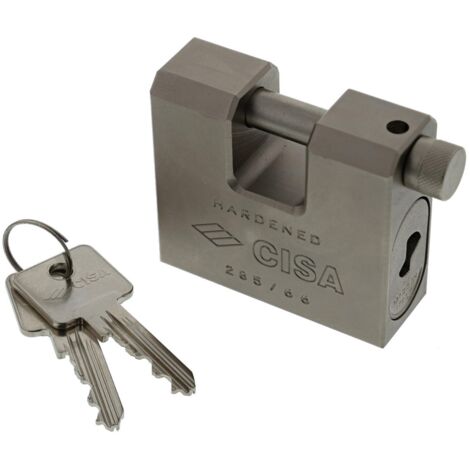 lucchetto corazzato Cisa 28550 catenaccio 66 mm lucchetti serranda