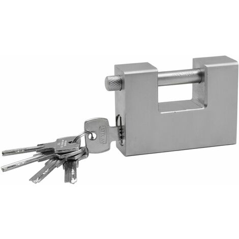 Van LOCK da giardino per Lucchetto Lucchetto 73 mm e Set PORTALUCCHETTO-Cromato AMTECH 