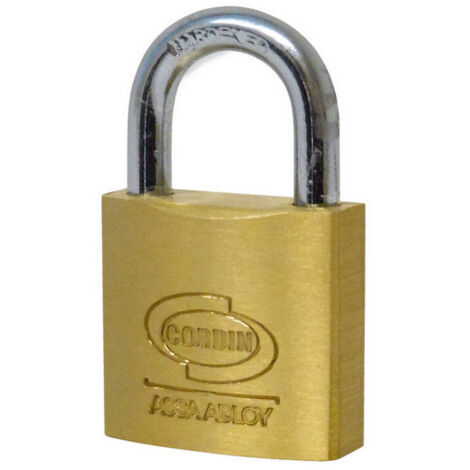 Lucchetto CORBIN, arco standard, chiavi uguali, 20 mm, acciaio resistente e ad alta sicurezza.