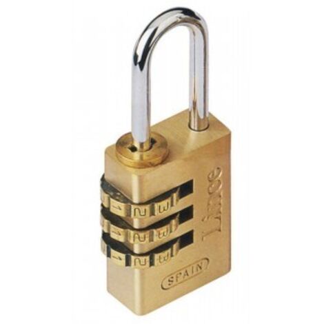 LUCCHETTO IN OTTONE 200-20 COMBINAZIONE