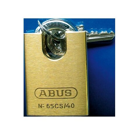 Abus - Lucchetto monoblocco in ottone 82-70 mm