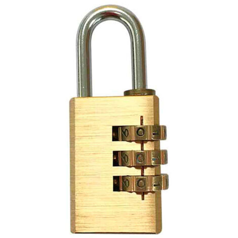 Lucchetto in ottone con combinazione Blister EDM 28x78mm