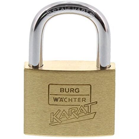 Lucchetto In Ottone Karat, Dimensione: 40, Calibro Spessore 6 Mm Altezza All'Interno Della Staffa 23,5 Millimetri