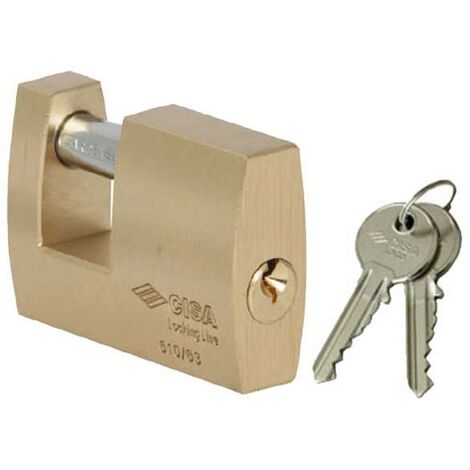 Lucchetto in ottone mm 90 per serrande 21610 Cisa LL