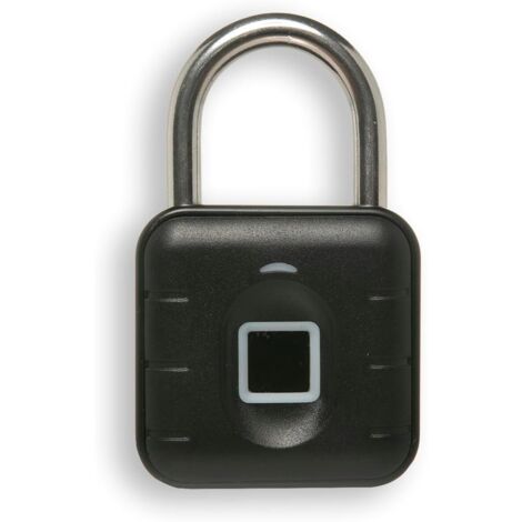 Lucchetto Intelligente con Riconoscimento Biometrico delle Impronte Digitali e Memoria per 10 Impronte Digitali – Lucchetto in Lega di Zinco con Arco in Acciaio Inossidabile – Durata della Batteria di