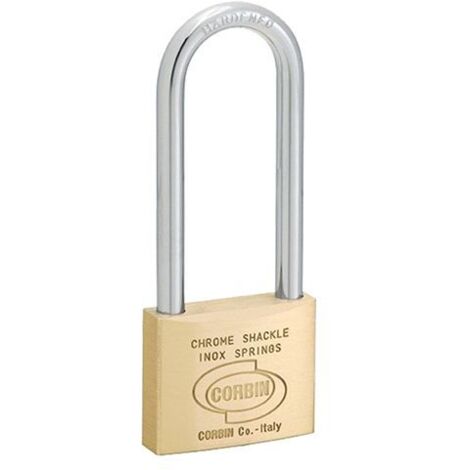 Lucchetto ottone arco lungo prium cifratura unica ka pl112 - mm.30 (pl1123000011000) 6 pezzi Corbin