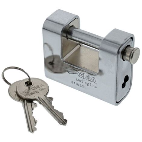 Lucchetto Ottone Incamiciato Mm 65 per Serrande 21810 Cisa LL