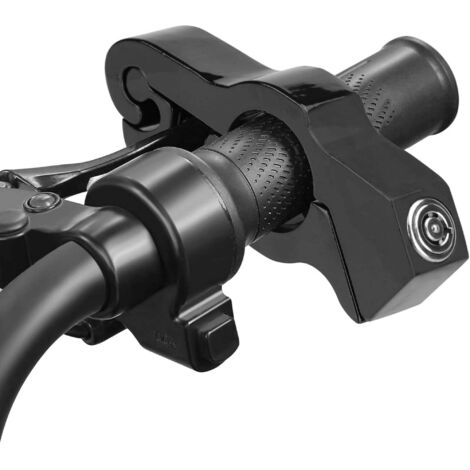 Lucchetto per manubrio resistente per motociclette  Lucchetto universale per acceleratori di moto, biciclette e scooter (nero)