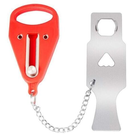 Lucchetto portatile per porta, compatibile con lucchetti da viaggio, serrature di sicurezza per casa, appartamento, soggiorno, hotel e motel.