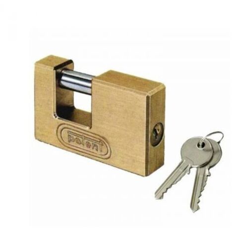Lucchetto rettangolare 2800 potent ottone satinato chiavi 2 mm 76