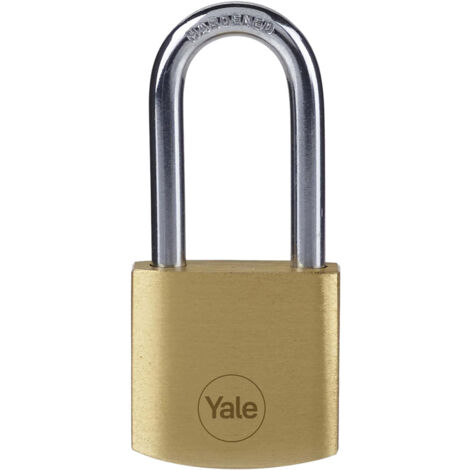 LUCCHETTO RETTANGOLARE ARCO LUNGO mm 30 - cifratura unica  - YALE