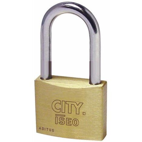 lucchetto rettangolare City by Iseo ad arco lungo lucchetti 40 mm