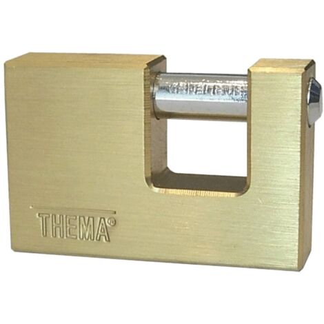 Lucchetto rettangolare ottone quality mm 90 - sps