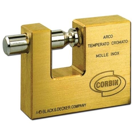 LUCCHETTO SERRANDA OTTONE PL311 CORBIN 50MM MIGNON