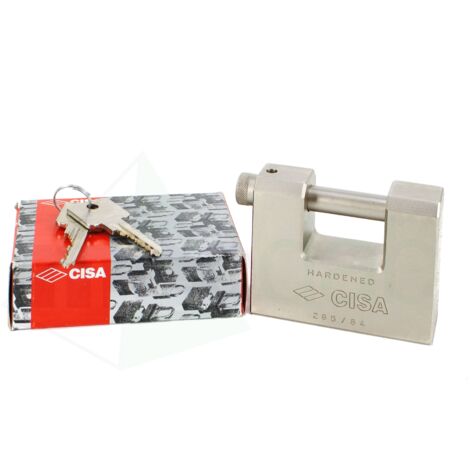 Lucchetto Sicurezza Corazzato Cisa Top Monoblocco 28550  Mm84 Indistruttibile
