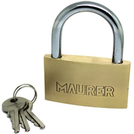 Lucchetto Standard in Ottone Maurer Misura 50 mm confezione 12 Pz